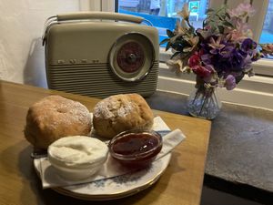 Vegan Afternoon tea   at Lion Rock Tea Rooms in Cheddar