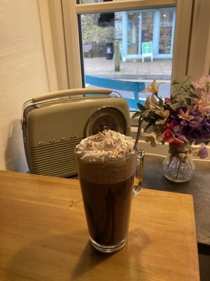 Vegan Hot Chocolate   at Lion Rock Tea Rooms in Cheddar