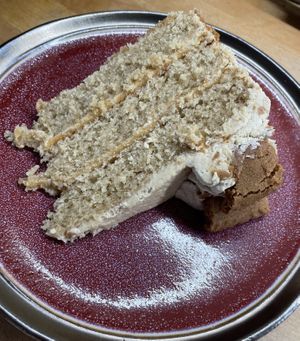 Biscoff cake   at Lion Rock Tea Rooms in Cheddar