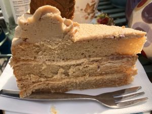 Speculoos cake  at Lion Rock Tea Rooms in Cheddar