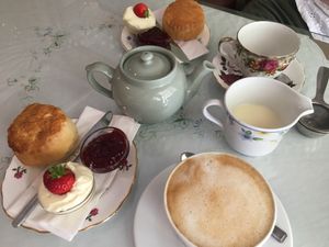 Cream Tea at Lion Rock Tea Rooms in Cheddar