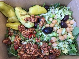 Whole avocado slices!  They also replaced the plastic containers with paper which is great.  at Mrs. Winstons Green Grocery - Century City in West Los Angeles