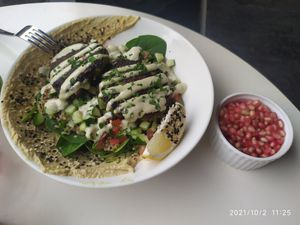 Falafel Tabbouleh (pomegranate instead cheese) at Carrotsticks & Cravings - Robertson Quay in Central Singapore