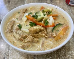 Vegan tofu laksa at Pho Street in Cairns