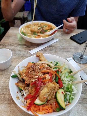 Vermicelli noodle salad with tofu wok blend at Pho Street in Cairns