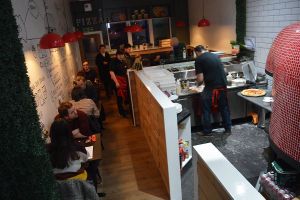 Seating at I Knead Pizza in Stockport