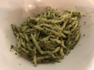 Pesto pasta  at La Luna nel Pozzo in Lerici