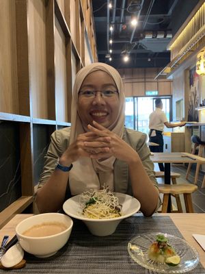 really enjoy my muslim friends ..... at Samurai Ramen - UMAMI Premium in Johor Bahru