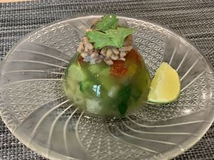 Green tea salad  at Samurai Ramen - UMAMI Premium in Johor Bahru
