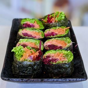 Organic Vegetable Sushi Roll at Create Healthy Lifestyle 創意素食 in Central Singapore