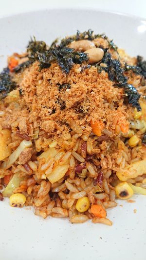 pineapple fried rice at Create Healthy Lifestyle 創意素食 in Central Singapore