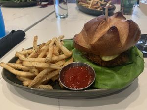 Crispy Not Chicken Sandwich     at Rüt in Spokane