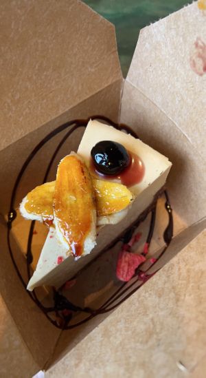 Banana split cheesecake  at Rüt in Spokane