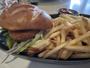 Crispy Not Chicken Sandwich   at Rüt in Spokane