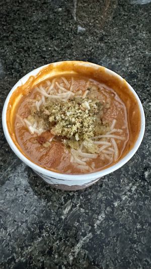 Creamy Tomato soup of the moment   at Rüt in Spokane