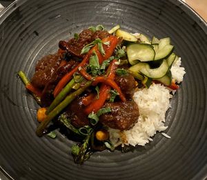 Kung pow cauliflower  at Rüt in Spokane