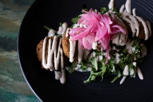 Falafel Plate at Rüt in Spokane