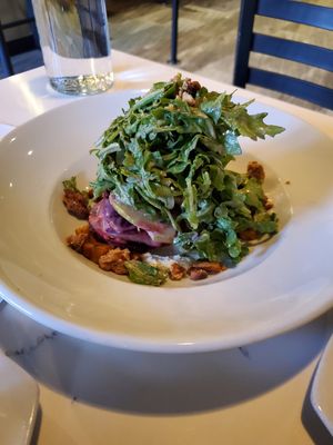 Beetroot and pear salad at Rüt in Spokane