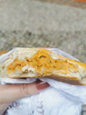 Fluffy inside of the sandwich at Hera Veggie in Sao Paulo