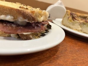 Vegan parma sandwich  at Hera Veggie in Sao Paulo