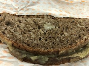 Toastie with Gorgonzola   at Hera Veggie in Sao Paulo