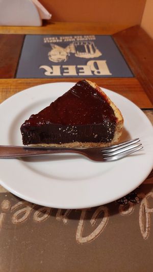 Fatia de torta do dia at Hera Veggie in Sao Paulo