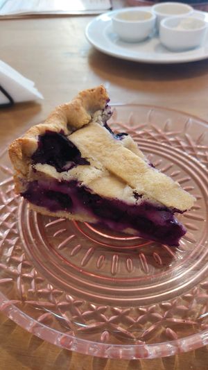 Torta de mirtilo at Hera Veggie in Sao Paulo