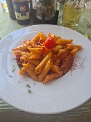 Penne Arrabiata - order without cheese and butter! at Perli's Pasta Mia in Quedlinburg