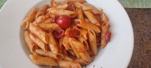 Penne all'arrabbiata 🍝 at Perli's Pasta Mia in Quedlinburg