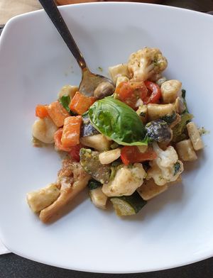 Gnocchi e Verdure Vegani at Borgo Antico in Fehmarn