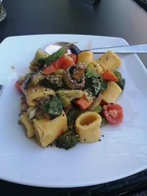 Pasta vegan at Borgo Antico in Fehmarn