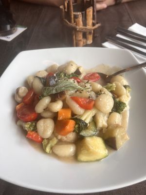 Gnocci with vegetables  at Borgo Antico in Fehmarn