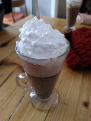 Hot chocolate and cream (January 2023) 😋 at Osbornes @ 68 in York