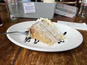 Vegan lemon and hazelnut   at Osbornes @ 68 in York