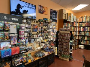Just another part of the store, sleeve wall.  at Around the Table in Lynnwood