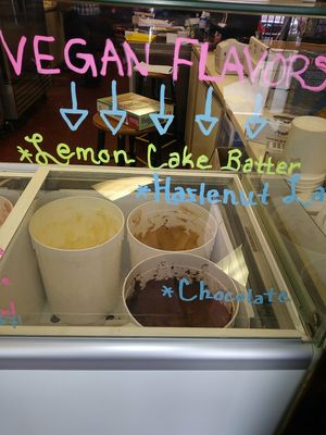 Rotating vegan ice cream flavors at Around the Table in Lynnwood
