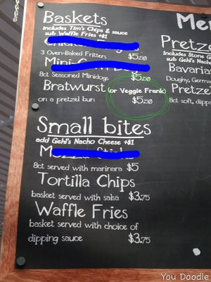 A couple of vegan options at Around the Table in Lynnwood