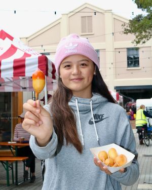 Delicious vegan corn dogs from Vege Pulse. at Vege Pulse in Auckland