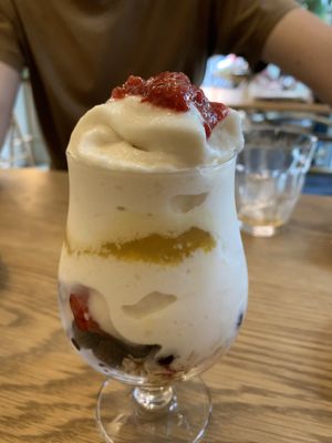 Mind melting, vegan ice cream parfait whipped goodness  at Kumeys in Tokyo