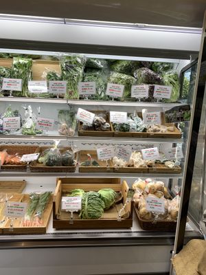 Plastic wrapped organic produce, it’s the norm  at Kumeys in Tokyo