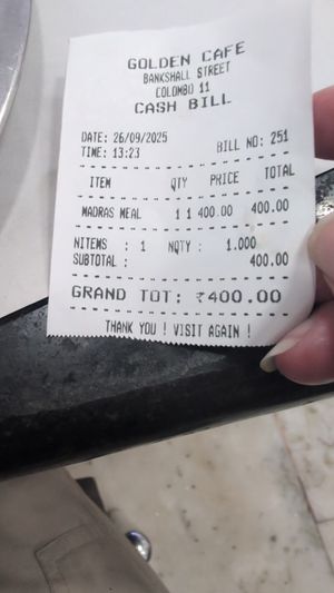  at Golden Cafe in Colombo