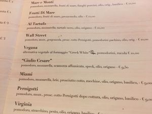 All pizzas can be veganized and ordered gluten-free  at Pizzeria del Ponte in Recco