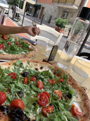 Perfect Pizza with a completly different but delicious taste!  at Pizzeria del Ponte in Recco