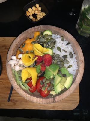 Vegan poke bowl   at Broc The Kasbah in Marrakech