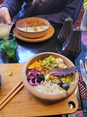 Poke Bowl and Sweet Chili at Broc The Kasbah in Marrakech