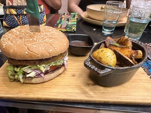 Burger à l’italienne   at Broc The Kasbah in Marrakech