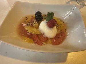 Citrus soup  at Broc The Kasbah in Marrakech