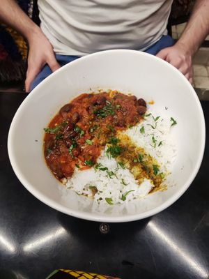 Chilli and rice at Broc The Kasbah in Marrakech