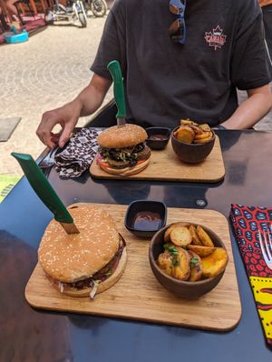 Vegan Burgers at Broc The Kasbah in Marrakech