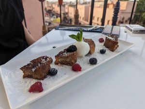 French toast vegan at Broc The Kasbah in Marrakech